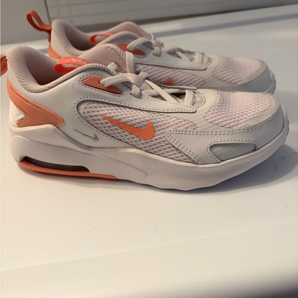 Nike Kids' White and Orange Sneakers